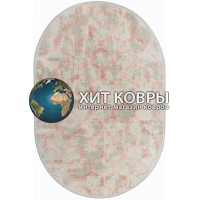 Турецкий ковер Tajmahal 9351 Серый-розовый овал